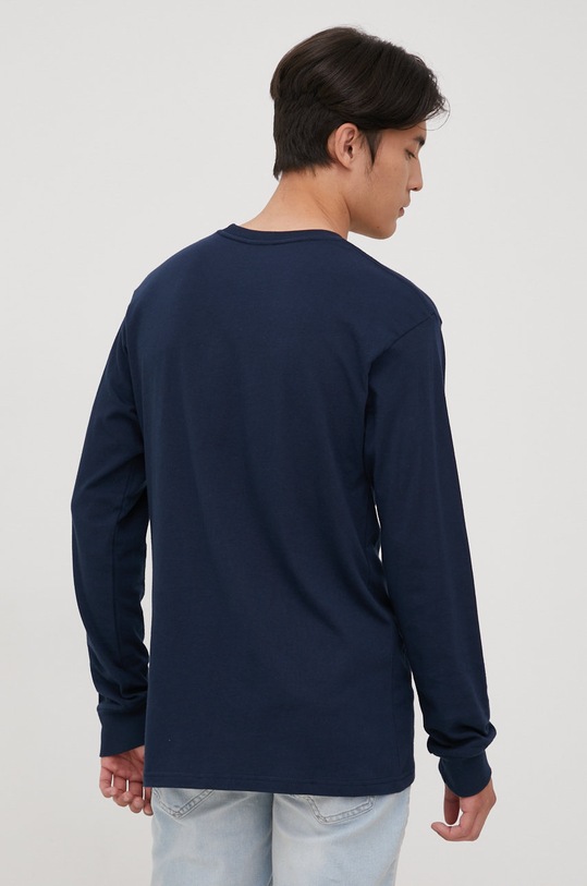Odzież HUF longsleeve bawełniany ts01664.navy granatowy