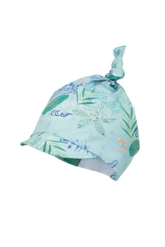 Детская шапка Jamiks хлопок бирюзовый AMPARO.JLE022.B