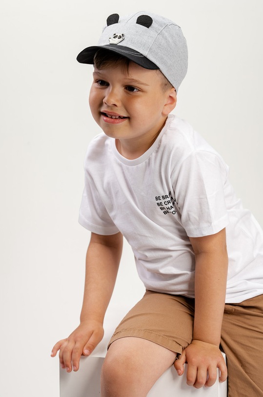 Jamiks czapka dziecięca PANDA.JLE044.B szary SS22