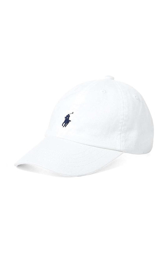 Бавовняна кепка Polo Ralph Lauren аплікація білий 322552489001