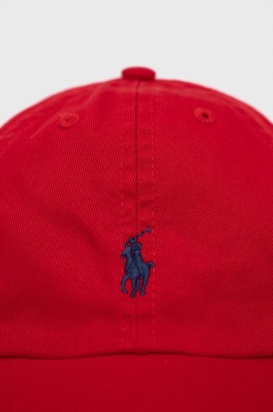 Chłopiec Polo Ralph Lauren czapka bawełniana dziecięca 321552489003 321552489003 czerwony