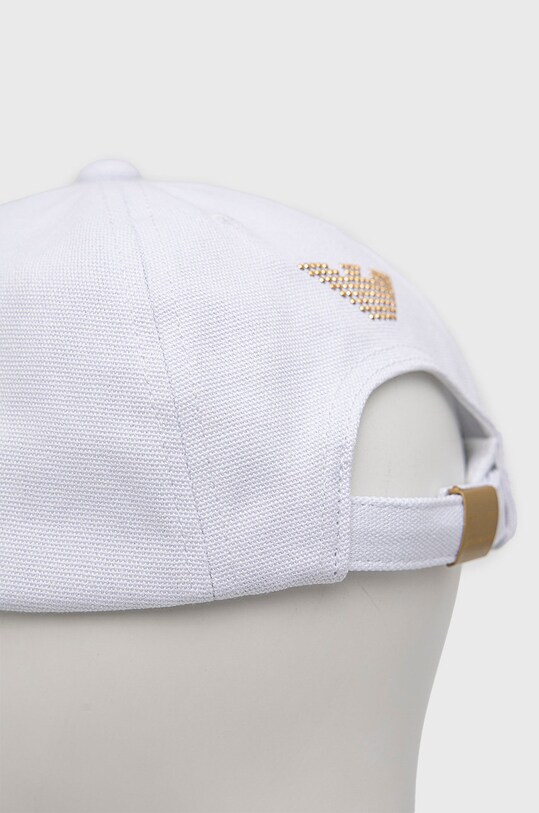 Bavlnená čiapka EA7 Emporio Armani biela 285559.2R104