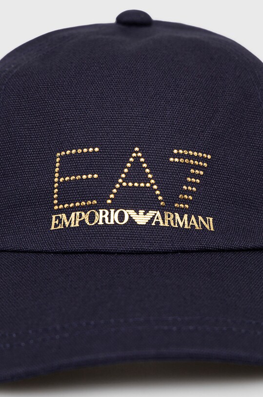 Бавовняна кепка EA7 Emporio Armani 285559.2R104 темно-синій SS22
