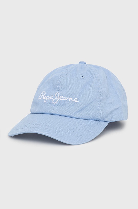 Bavlnená čiapka Pepe Jeans Lucia Cap bavlna modrá PL040325.501