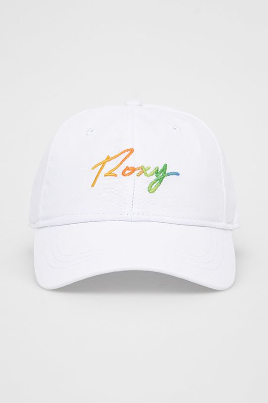 Βαμβακερό καπέλο Roxy ERJHA03982 λευκό SS22