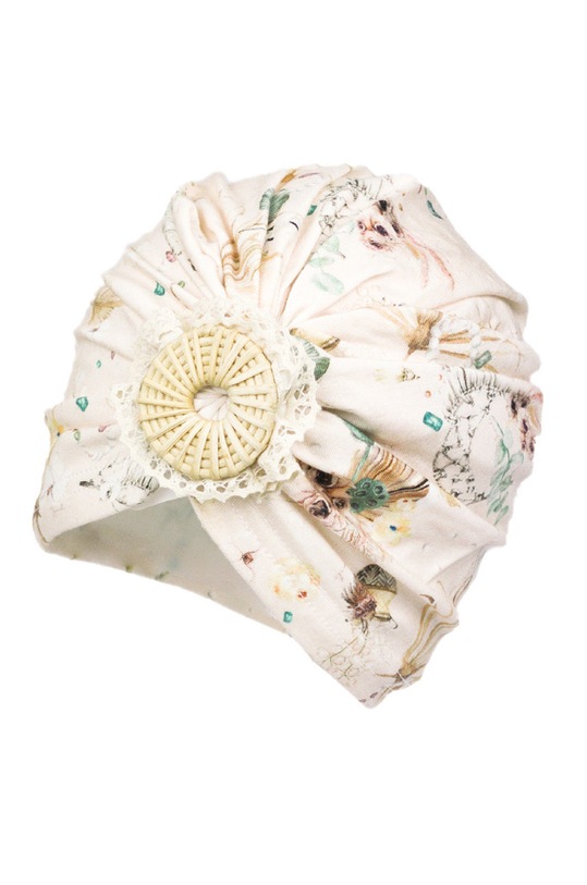 Dziewczynka Jamiks czapka dziecięca Karla KARLA.bambus.JWE094.G beżowy