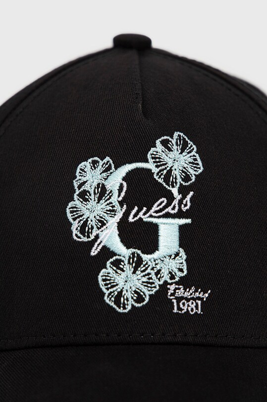 Guess czapka bawełniana dziecięca AGAZA1.CO222 czarny SS22