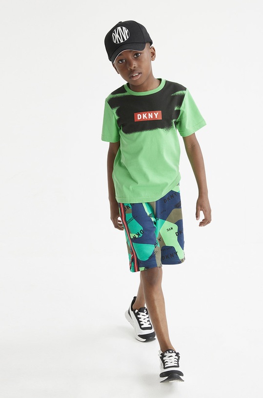 Dkny czapka bawełniana dziecięca D31191 D31191 czarny SS22