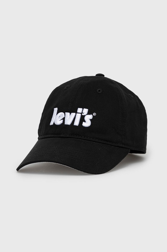 Levi's czapka bawełniana aplikacja czarny 9A8502.K