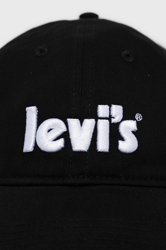Levi's czapka bawełniana 9A8502.K czarny SS22