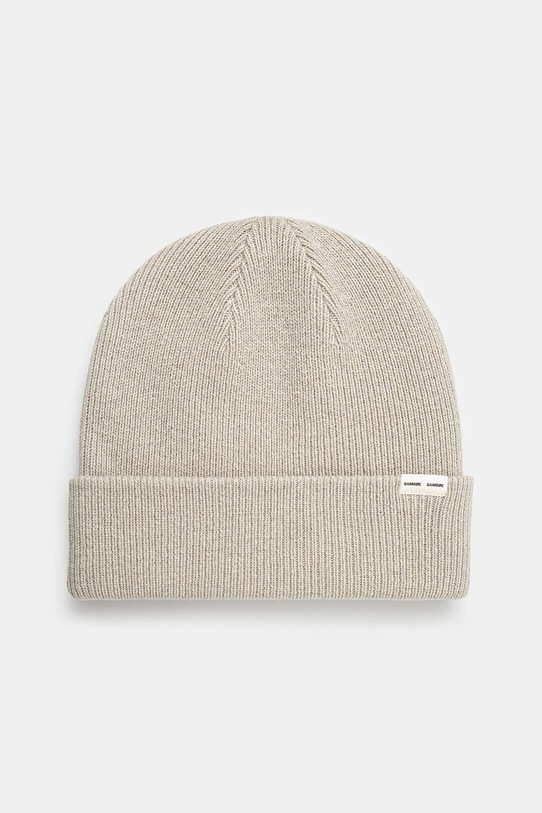 Вовняна шапка Samsoe Samsoe вовна сірий M13407218