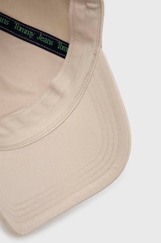 Tommy Jeans czapka z daszkiem bawełniana beżowy AM0AM08496.PPYY
