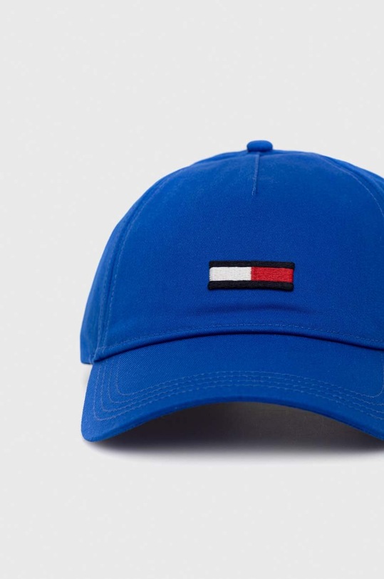 Akcesoria Tommy Jeans czapka z daszkiem bawełniana AM0AM08496.PPYY niebieski