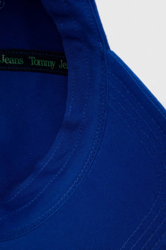 Tommy Jeans czapka z daszkiem bawełniana niebieski AM0AM08496.PPYY