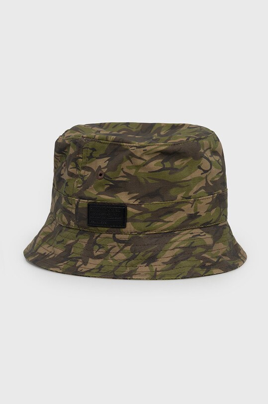 Superdry Kapelusz bawełniany wzorzyste zielony M9010161A.3DL