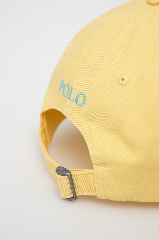 Αξεσουάρ Βαμβακερό καπέλο Polo Ralph Lauren 710667709043 κίτρινο