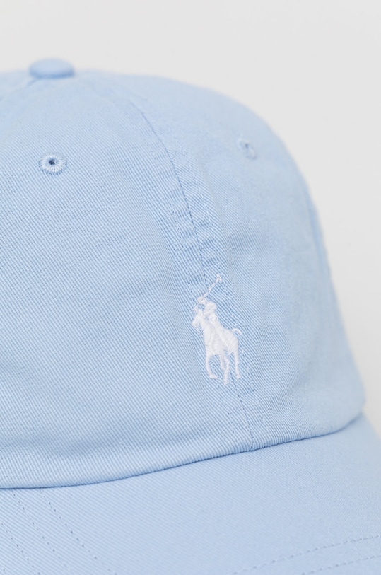 Бавовняна кепка Polo Ralph Lauren 710667709082 блакитний SS22