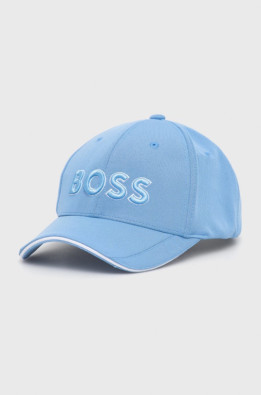 BOSS Green czapka aplikacja niebieski 50468246