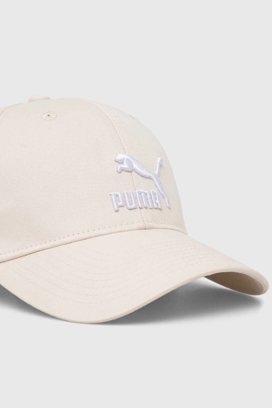 Bavlnená šiltovka Puma Archive Logo BB Cap 022554 béžová SS24