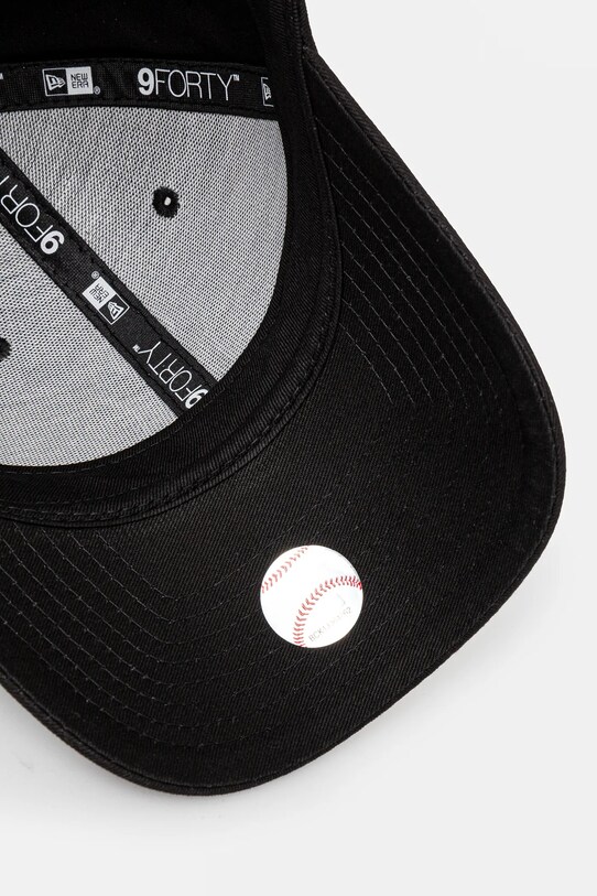 New Era șapcă din bumbac negru 80468932.BLACK
