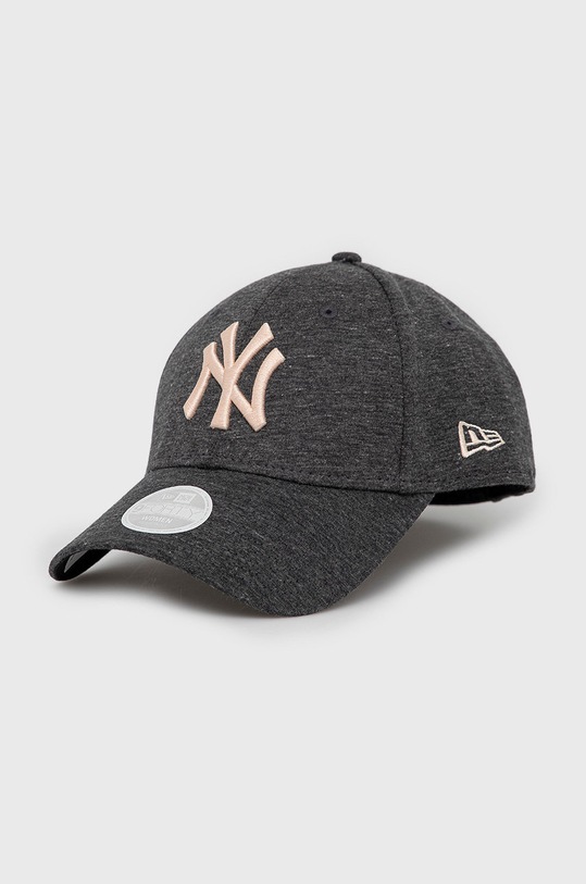 Bavlnená čiapka New Era melanž sivá 60222404.BLACK