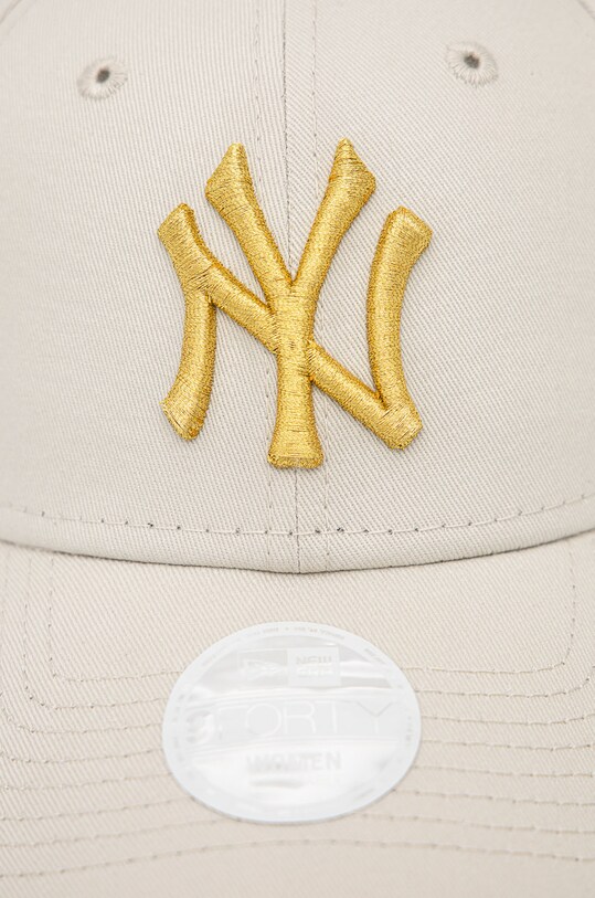 New Era șapcă din bumbac 60222491.LIGHTBEIGE bej SS22