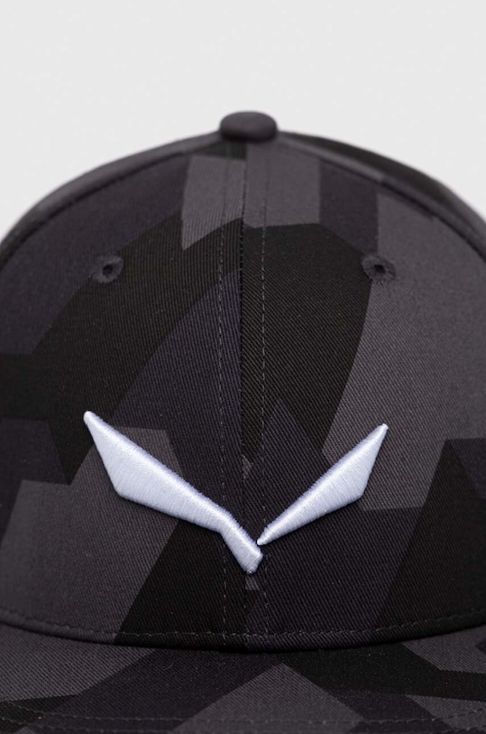 Akcesoria Salewa czapka z daszkiem Puez Camou 00.0000026482 czarny