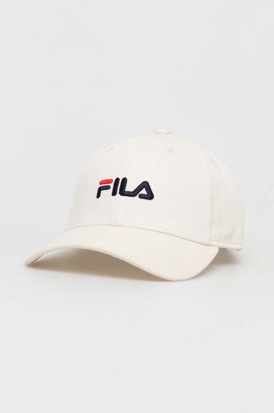 Шапка Fila аппликация бежевый FCU0019