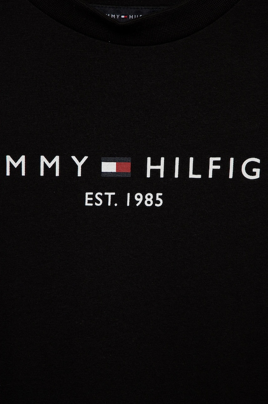 Tommy Hilfiger komplet bawełniany dziecięcy czarny KB0KB07436.PPYY