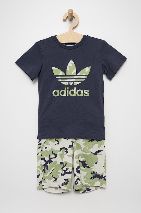adidas Originals set de bumbac pentru copii HE6928 cu modele bleumarin HE6928