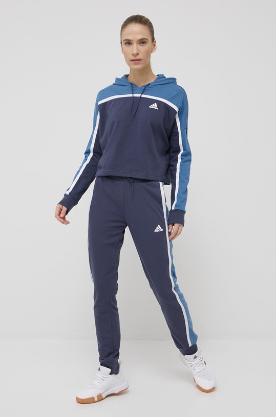 Σετ adidas Performance πλεκτό ύφασμα σκούρο μπλε HD9025