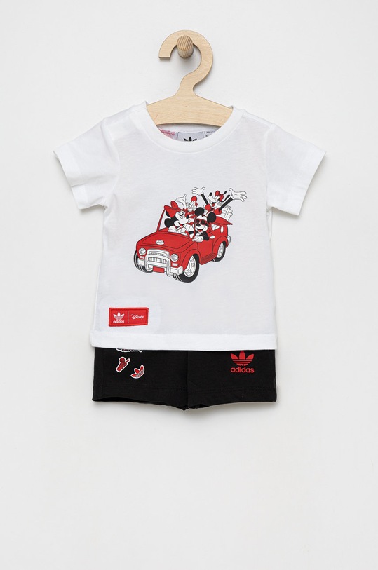 adidas Originals komplet bawełniany dziecięcy Disney HF7538 nadruk biały HF7538