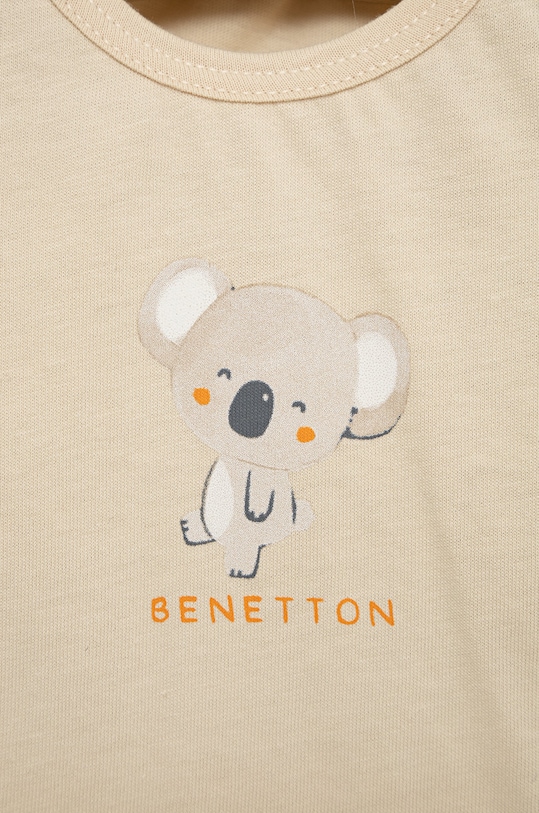 CHLAPEC Dětská bavlněná souprava United Colors of Benetton 3E5LA100H.W oranžová