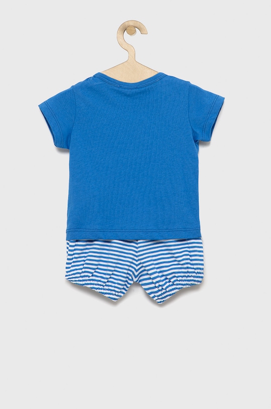 Dětská bavlněná souprava United Colors of Benetton 3E5LA100H.W modrá SS22