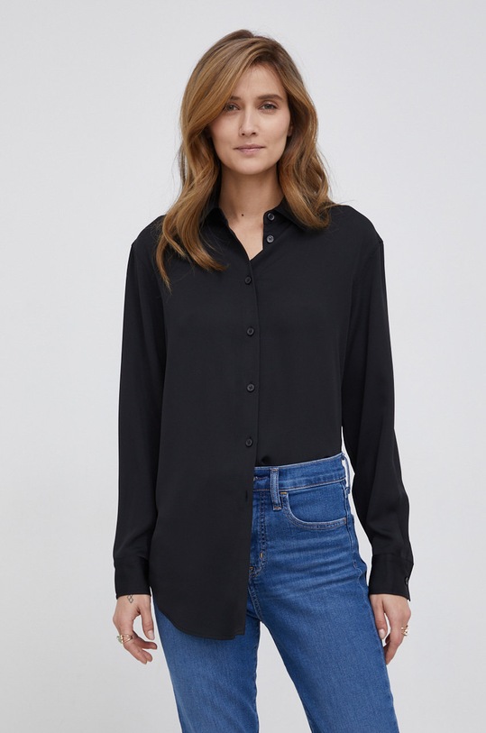 Риза Calvin Klein свободна черен K20K203498.PPYY