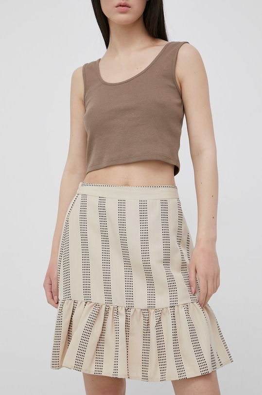 Vila gonna 14071329.Cement beige SS22