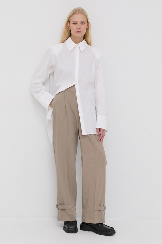 Herskind Koszula bawełniana Mr Shirt 4231610 biały SS22