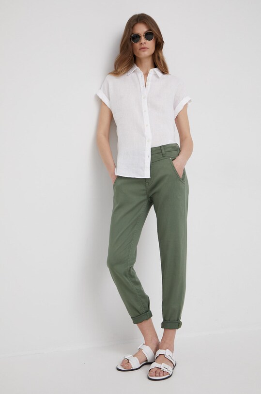 Одяг Сорочка з льону Lauren Ralph Lauren 200699152001 білий