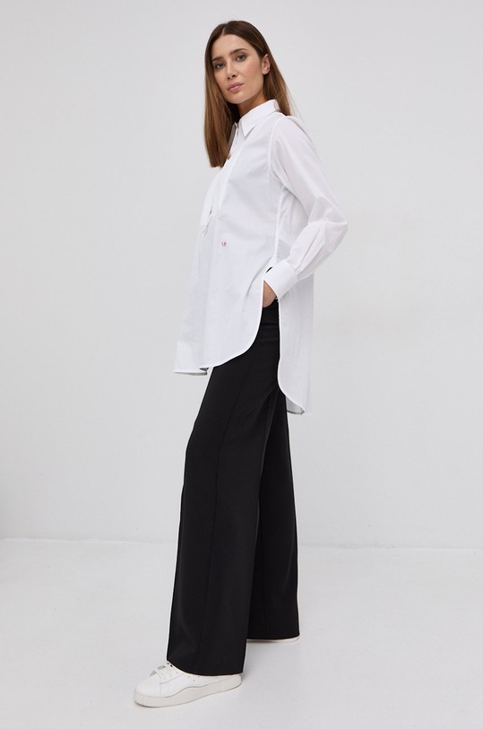 Odzież Victoria Beckham Bluzka bawełniana 1122WSH003216A biały
