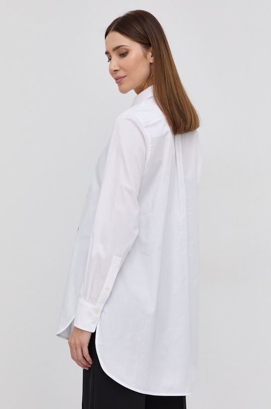 Victoria Beckham Bluzka bawełniana biały 1122WSH003216A