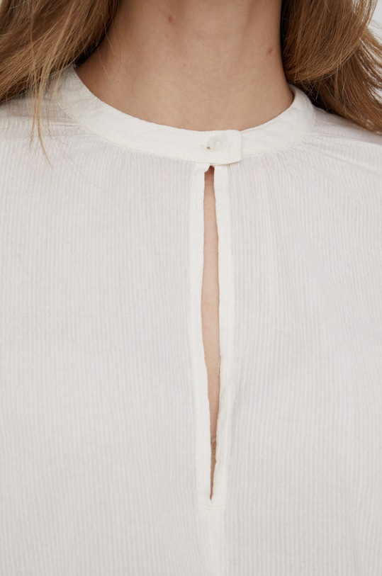 Lee bluzka bawełniana L45OUFNQ beżowy