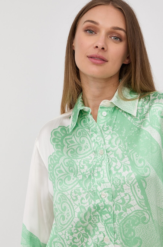 Victoria Beckham camasa verde 1222WSH003526D