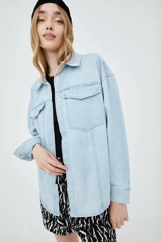 Дънкова риза Vero Moda Paloma стандартна син 10258236.LightblueD