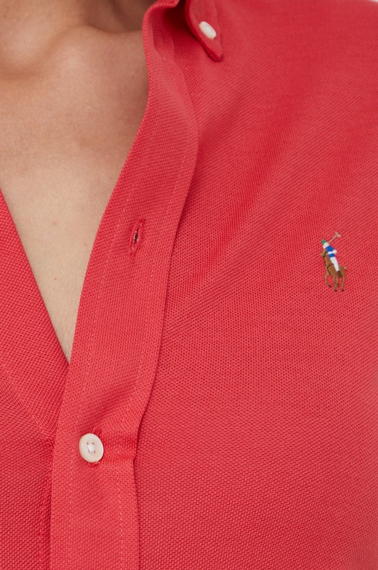 Polo Ralph Lauren koszula bawełniana 211664427030 211664427030 czerwony SS22