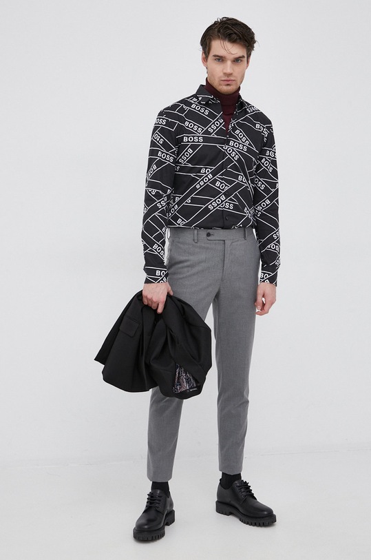 Одежда Рубашка Boss 50464071 чёрный