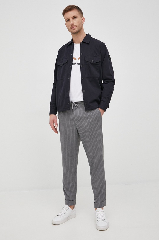 Odzież BOSS koszula bawełniana BOSS CASUAL 50450145 50450145 czarny