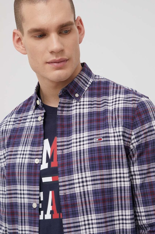 Košulja Tommy Jeans DM0DM12339.PPYY mornarsko plava