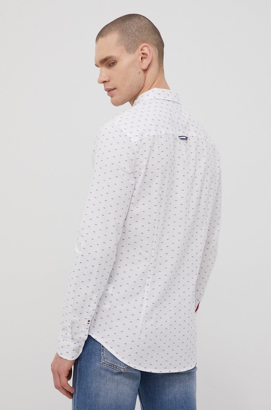 Bavlnená košeľa Tommy Jeans biela DM0DM12336.PPYY