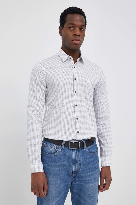 Košile Calvin Klein K10K108440.PPYY bílá