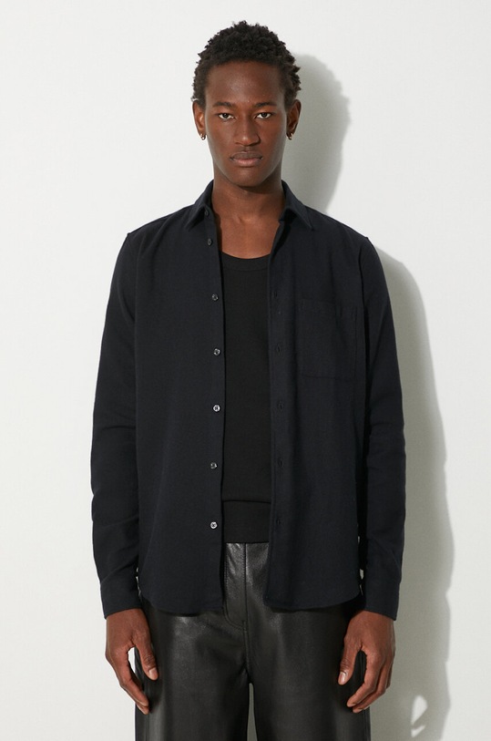 Samsoe Samsoe cotton shirt plain black M20400058